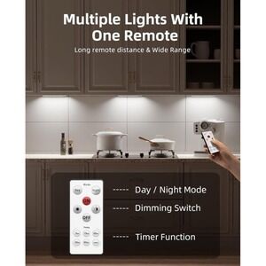 New EZVALO Under Cabinet Lights, LED Closet Lights Wireless USB Charging, Motion